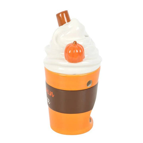 Quemador de aceite con tapa y calentador de cera de otoño con aroma a Pumpkin Spice Latte