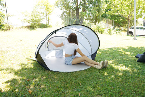 Carpa de Playa Pop-Up Saocco jardines y playa