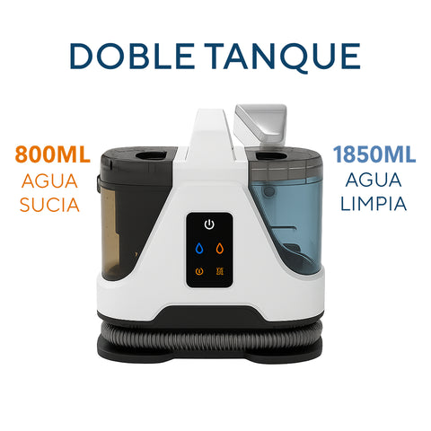 Limpiador de vapor - Aspirador de líquidos - Plancha vertical. Tecnología Triple Acción