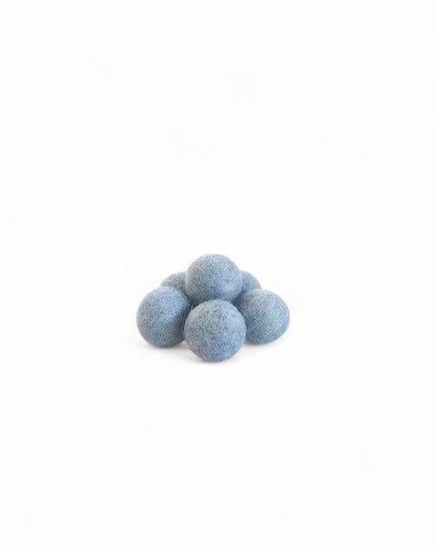 Bola de fieltro azul plomo