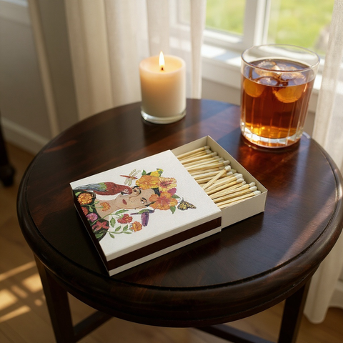 Caja de cerillas grade - Floral