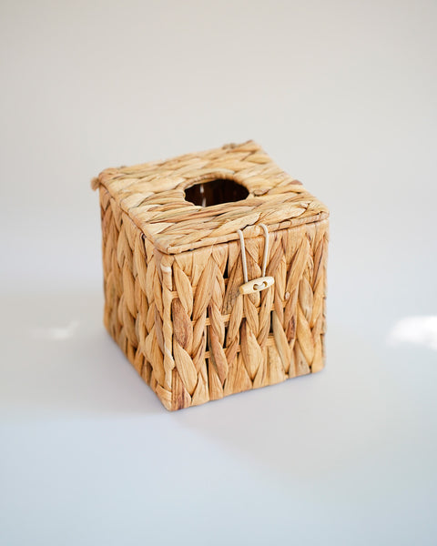 Caja para pañuelos de papel – Trenzada junco de agua