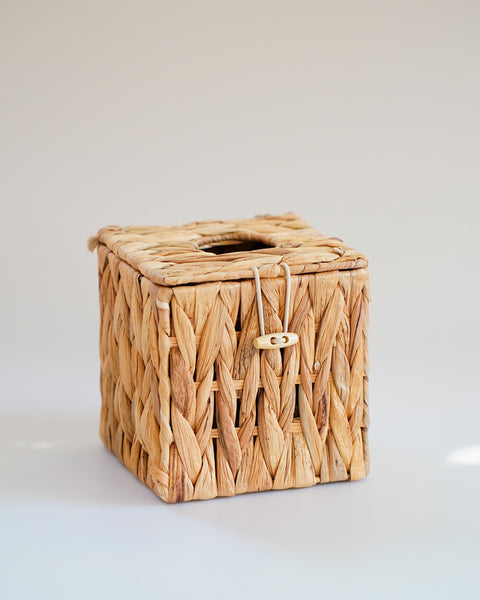 Caja para pañuelos de papel – Trenzada junco de agua