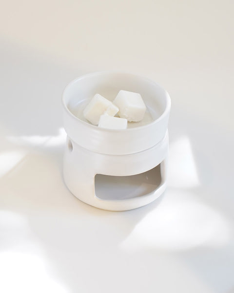 Calentador de cera para wax melts Blanco