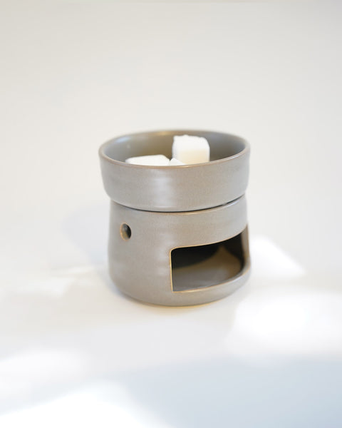 Calentador de cera para wax melts Gris rústico