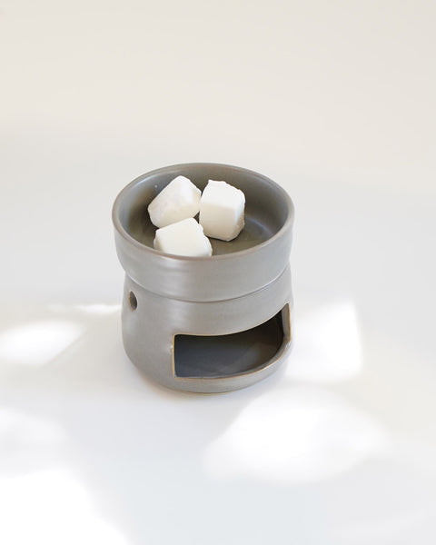 Calentador de cera para wax melts Gris rústico