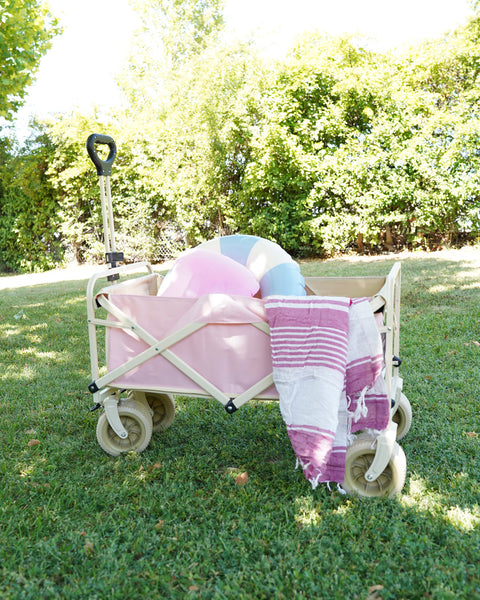carrito plegable con mesa SAOCCO con flotador y toallas