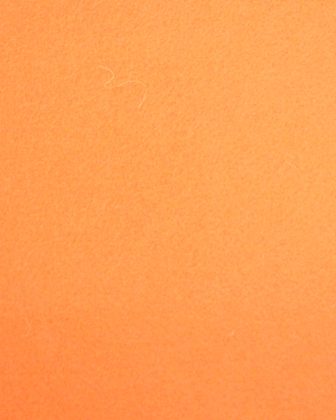 Fieltro de lana 100% color naranja