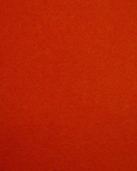 Feutre de laine Rouge terre cuite