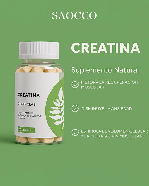 Creatina en gominolas | Rendimiento muscular, fuerza y recuperación