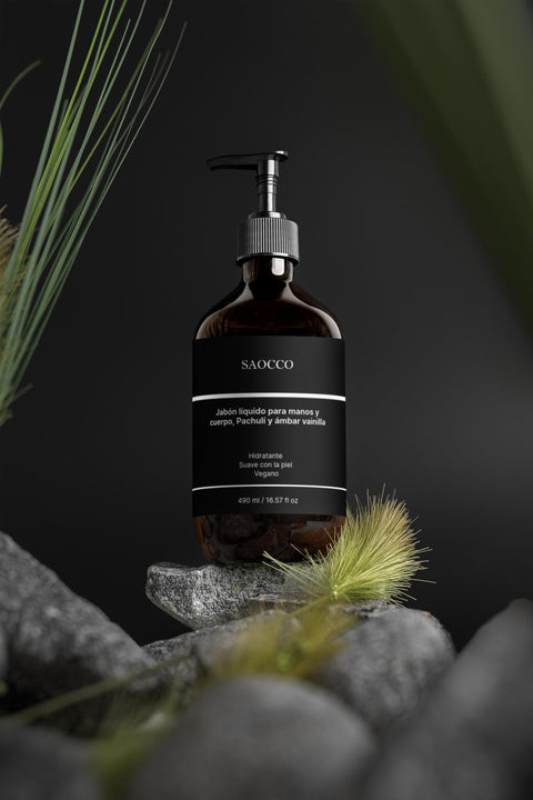 Jabón de manos y cuerpo, Patchouli & Amber Vanilla