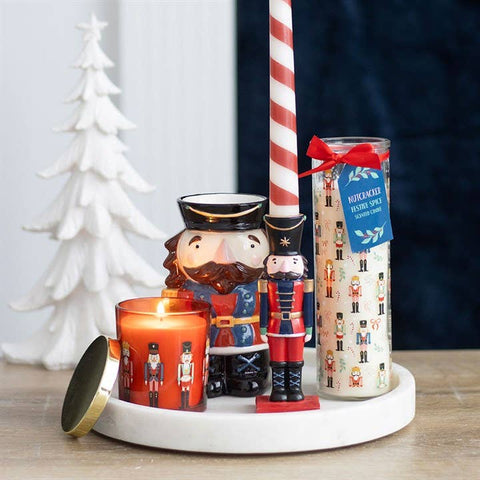 Quemador de Aceite y Calentador de Cera con Forma de Cascanueces de Navidad