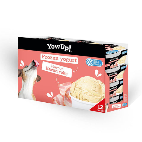 Helado de yogur para perros y gatos sabor Tarta de bacon