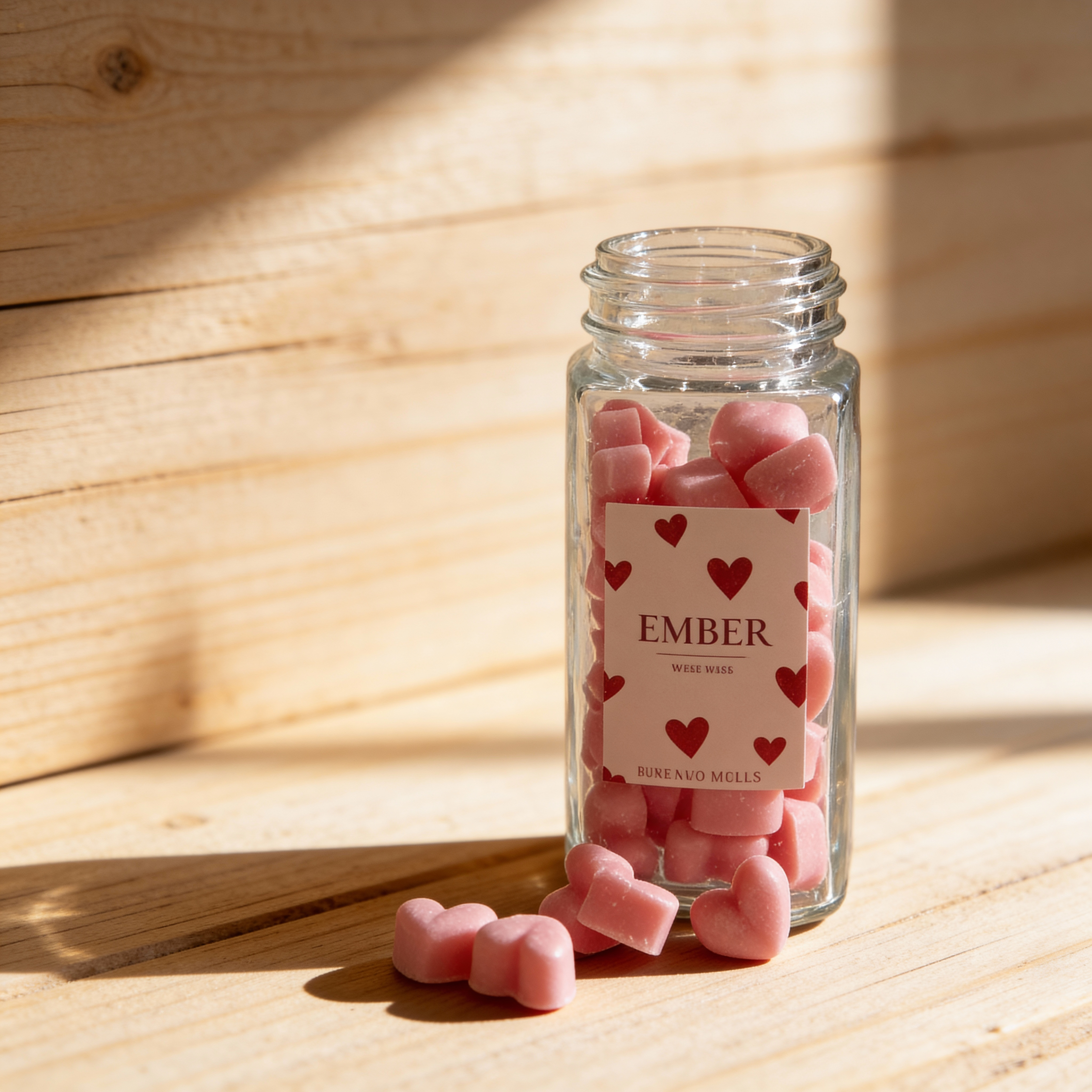 Wax Melts Ember en forma de corazón