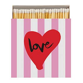 Caja de cerillas grande - LOVE pink
