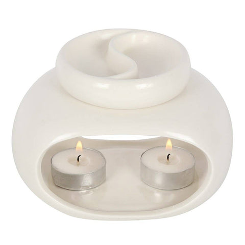 Calentador de cera para wax melts Doble blanco