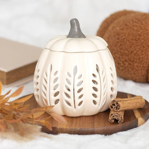 Calentador de cera para wax melts Calabaza de Otoño crema
