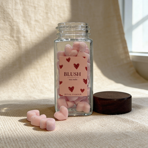 Wax Melts Blush en forma de corazón