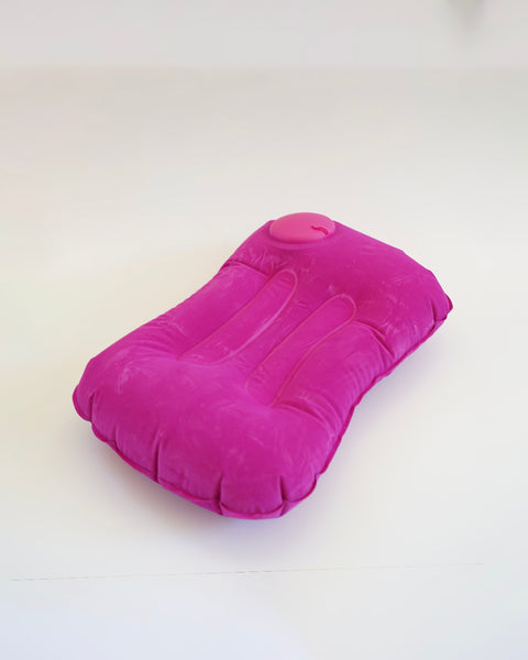 Almohada hinchable de playa y viaje