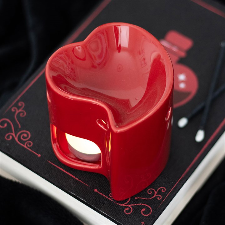 Calentador de Wax Melts Corazón Rojo