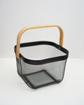 Cesta de rejilla negra