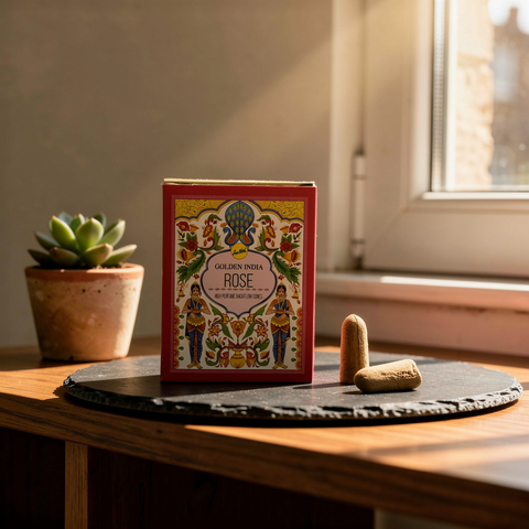 Conos de Incienso Cascada Golden India – Rose