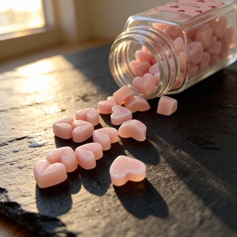 Wax Melts Blush en forma de corazón