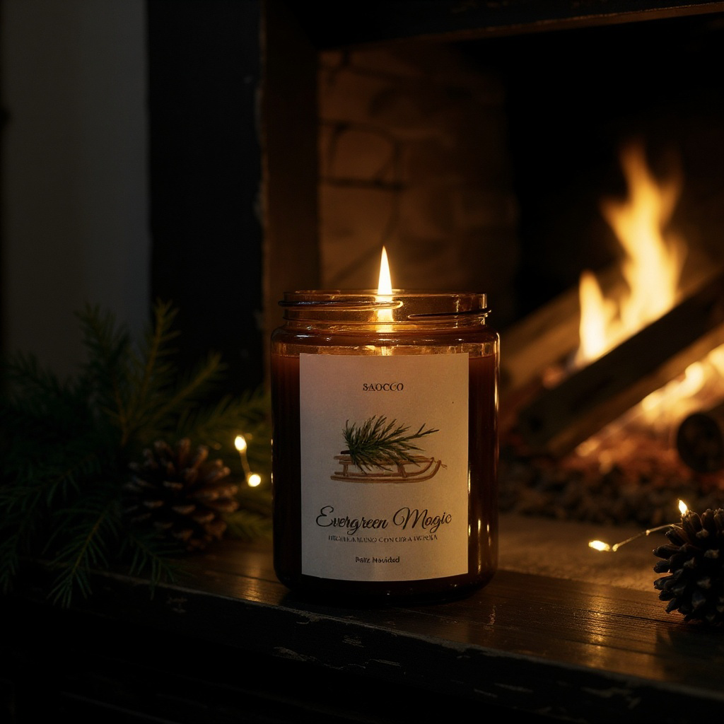 Vela Navidad Evergreen Magic