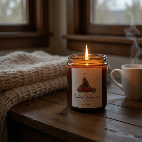 Vela Navidad Golden Memories