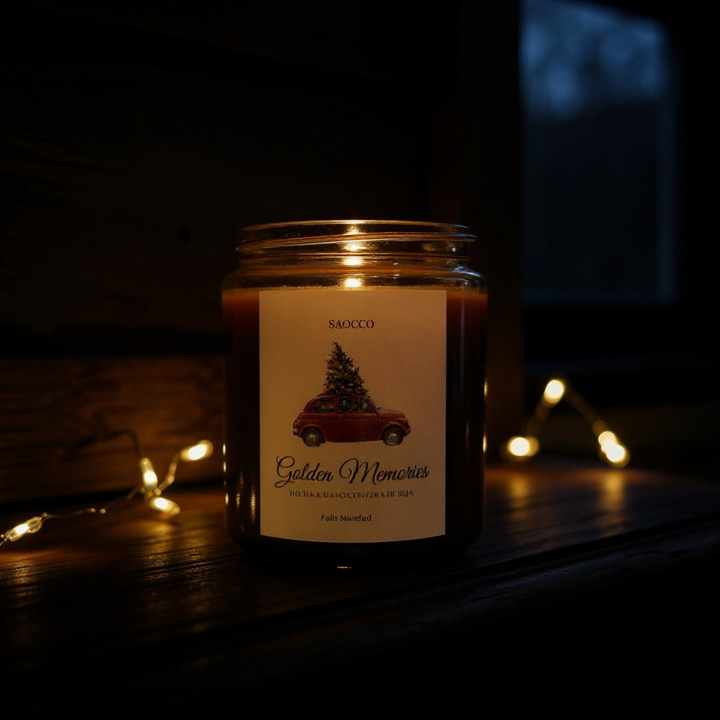 Vela Navidad Golden Memories