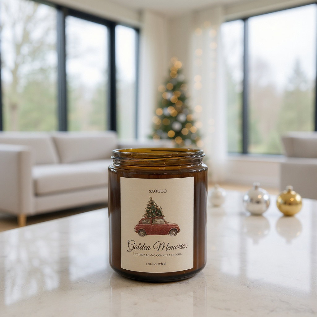 Vela Navidad Golden Memories