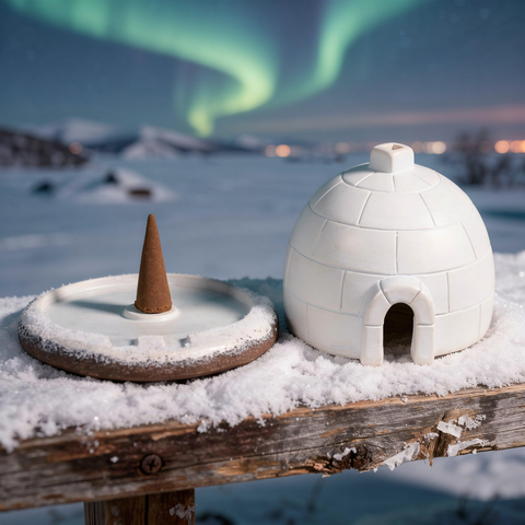 Quemador Incienso para conos Iglú