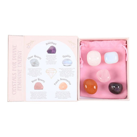 Set de 5 Cristales para la Energía Divina Femenina
