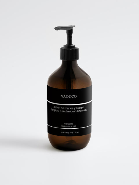 Jabón de manos y cuerpo, Jengibre y cardamomo ahumado