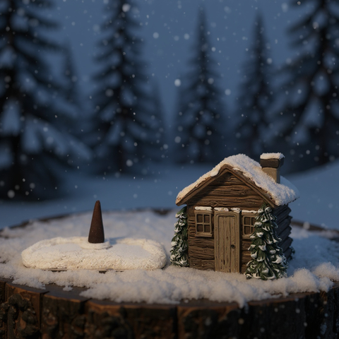 Quemador Incienso para conos Cabaña de bosque