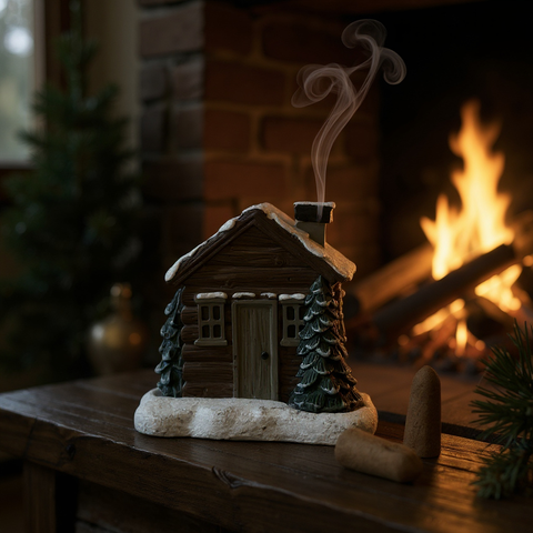 Quemador Incienso para conos Cabaña de bosque