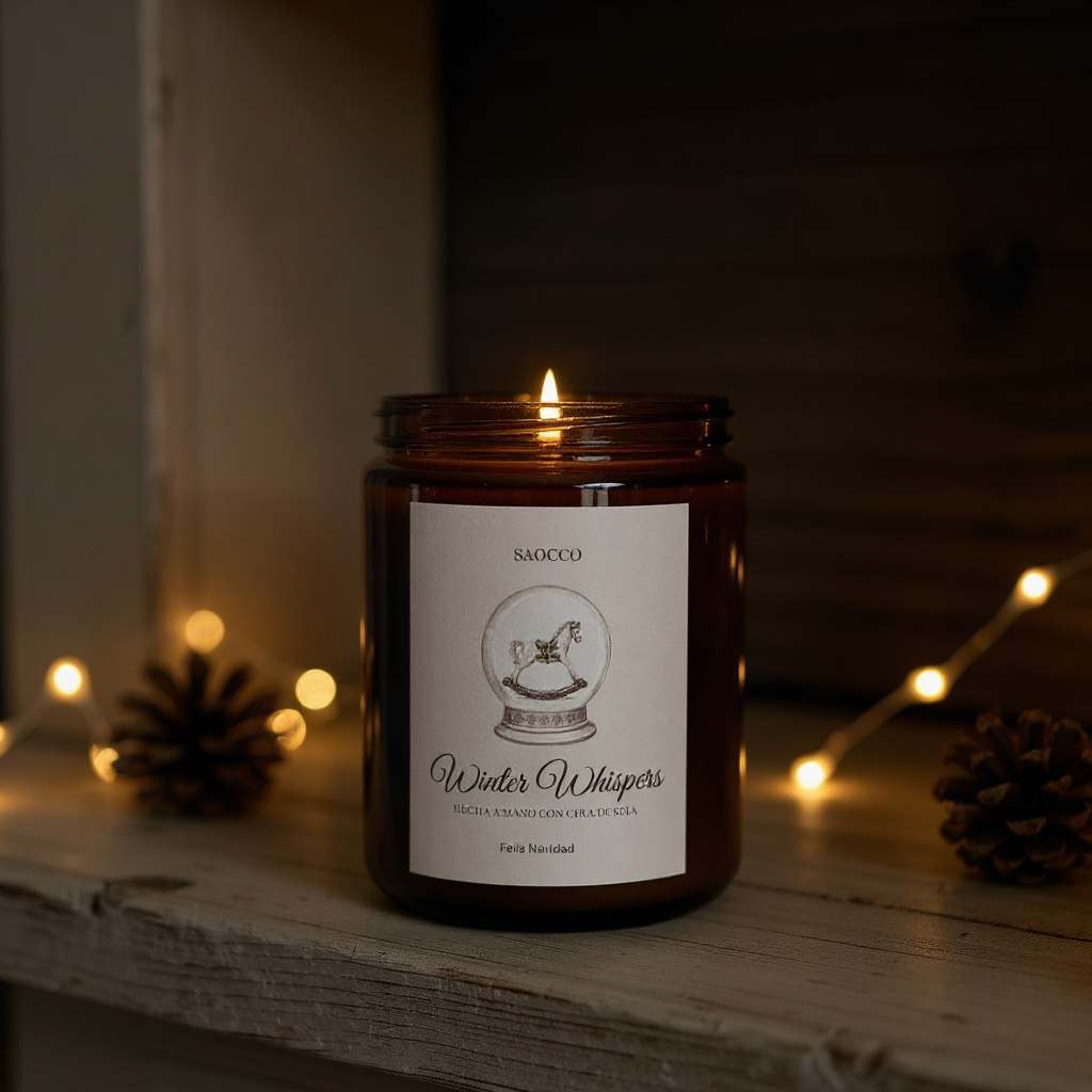 Vela Navidad Winter Whispers