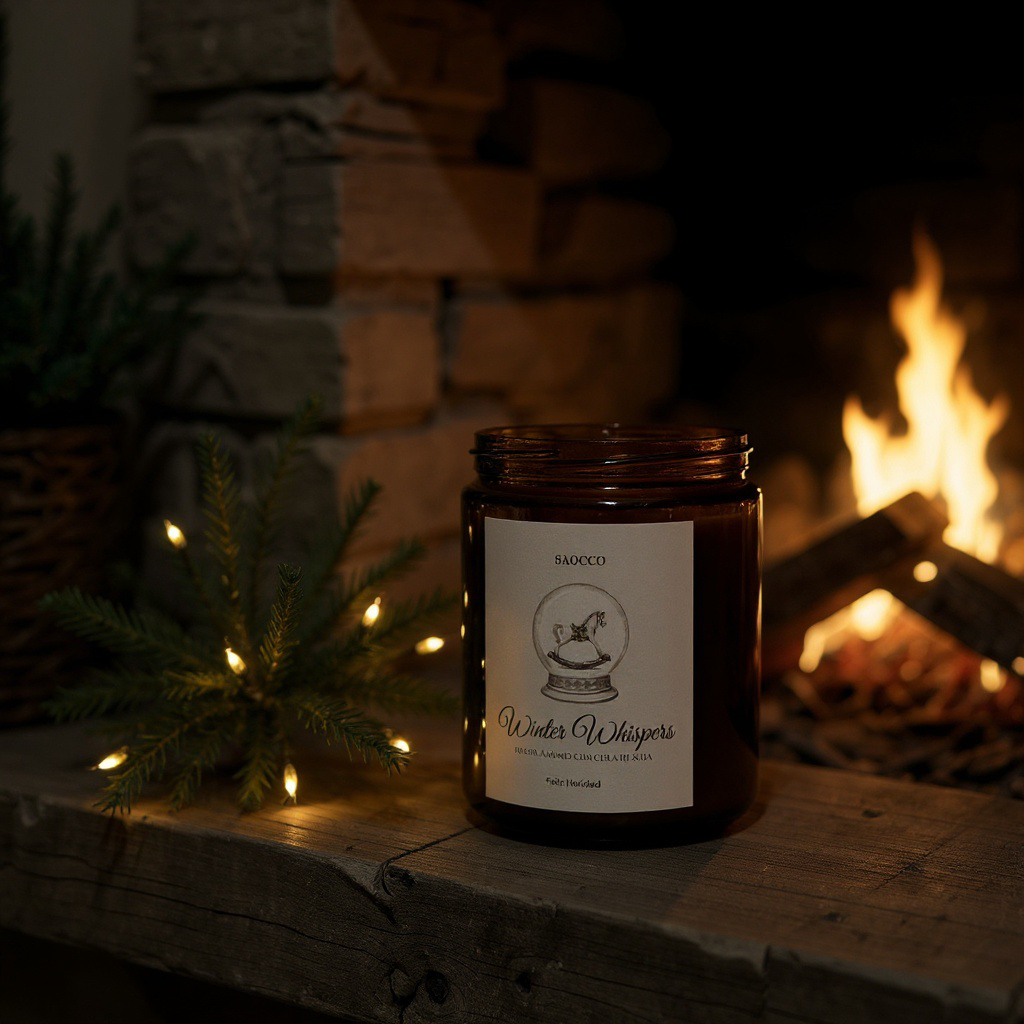 Vela Navidad Winter Whispers