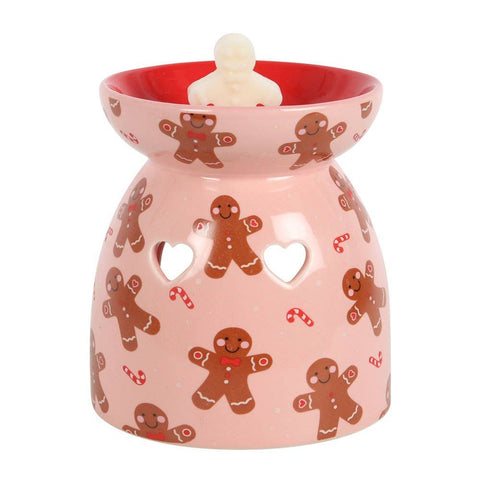Calentador de cera para wax melts Pan de jengibre navideño