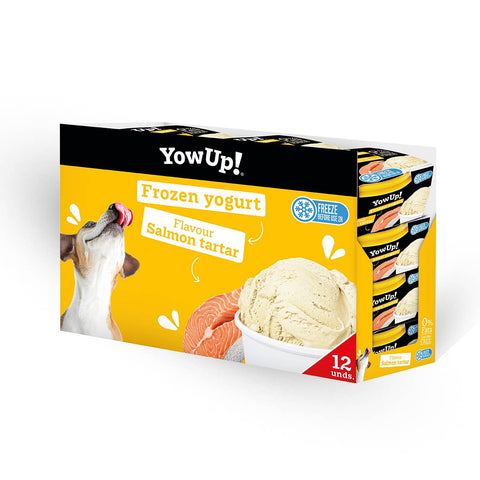 Helado de yogur para perros y gatos sabor tarta de salmón