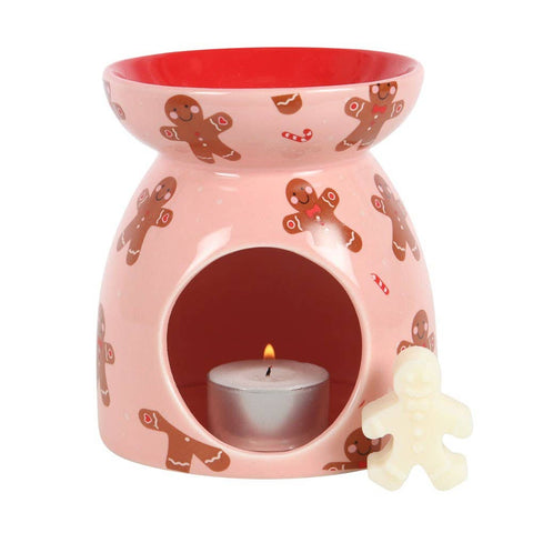 Calentador de cera para wax melts Pan de jengibre navideño