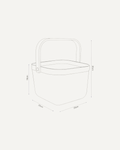 Cesta metal Blanca - Saocco