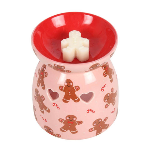 Calentador de cera para wax melts Pan de jengibre navideño