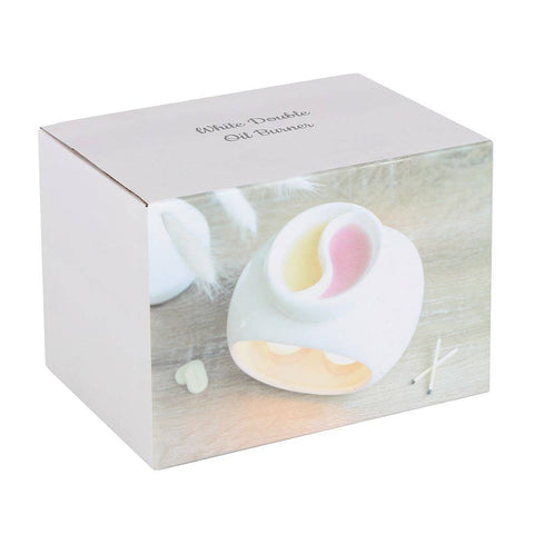 Calentador de cera para wax melts Doble blanco