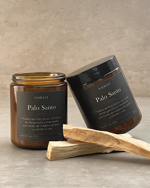 Vela aromática Palo Santo - Saocco